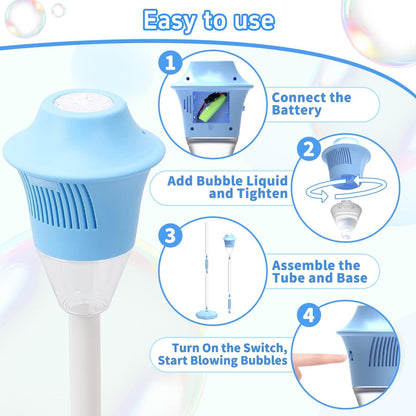Automatic Standing Bubble Maker – Create a Magical Bubble Storm in Seconds