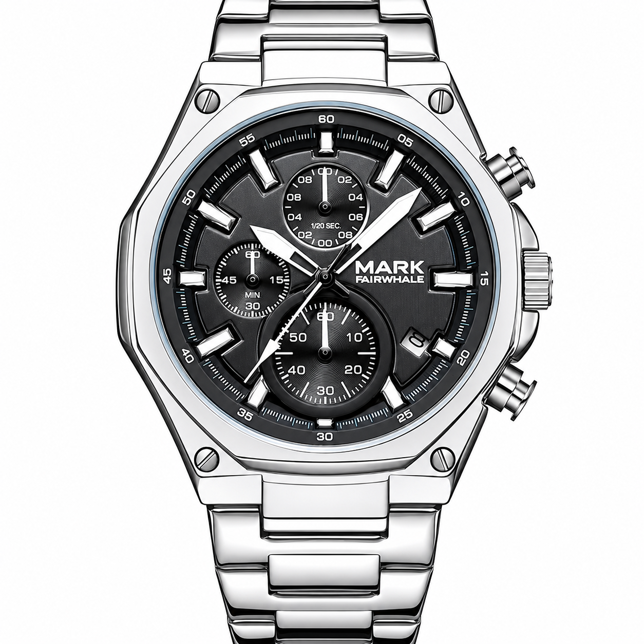 Mark Fairwhale Men's Chronograph Watch | Quartz Movement, Luminous Dial, 3ATM Waterproof | CHRONAREX FW-5057