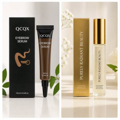 Purely Radiant Beauty + QCQX Eyebrow Serum Kit