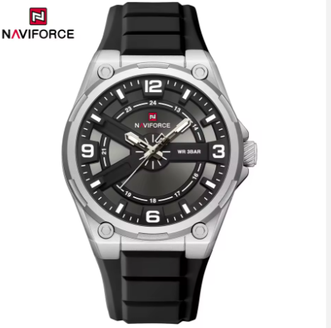 Brand Casual Men's Watch Quartz Sports Silicone Strap Men's Watch Night Light Waterproof Watch Luxury Clock